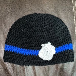 Police badge kids beanie hat